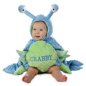 Blue and Green Crabby Kids Halloween Costume